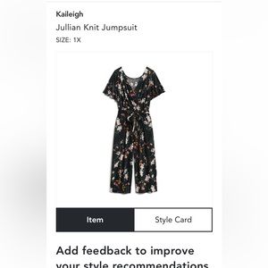 Kaileigh floral jumpsuit 1x